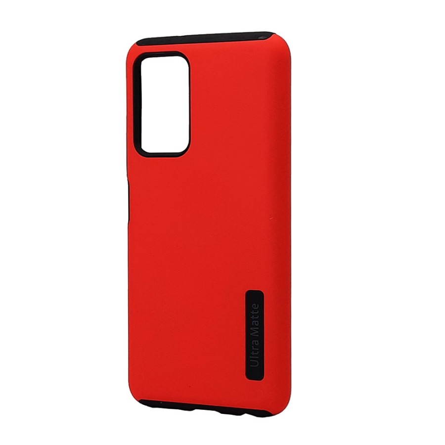 Ultra Matte Armor Hybrid Case for Samsung Galaxy A03s (USA) (Red)